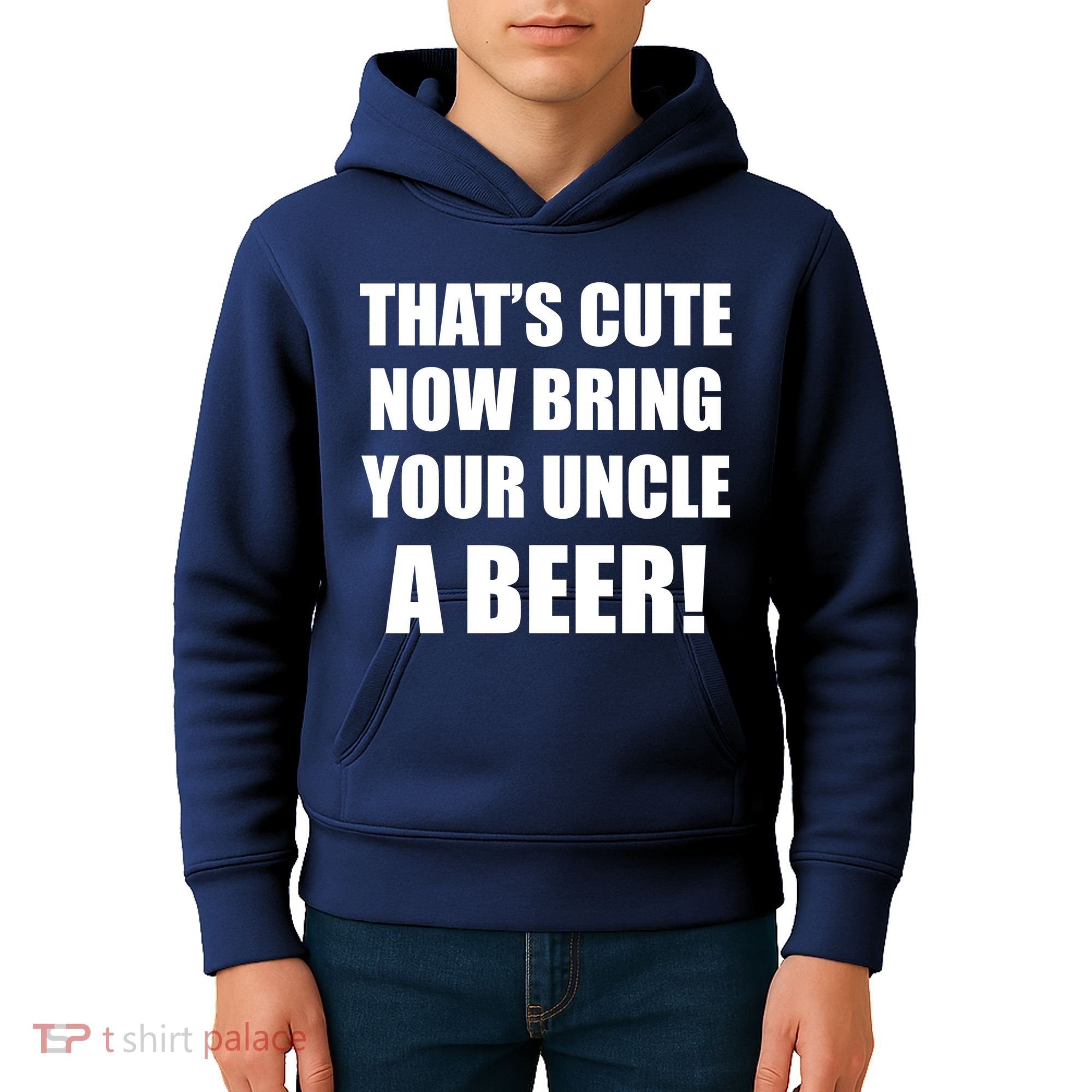 Now Bring Your Uncle a Beer Kids Hoodie