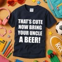 Now Bring Your Uncle a Beer Kids T-Shirt thumb 3
