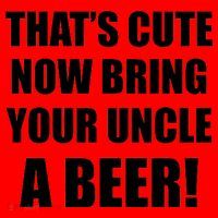 Now Bring Your Uncle a Beer Santa Hat thumb 1