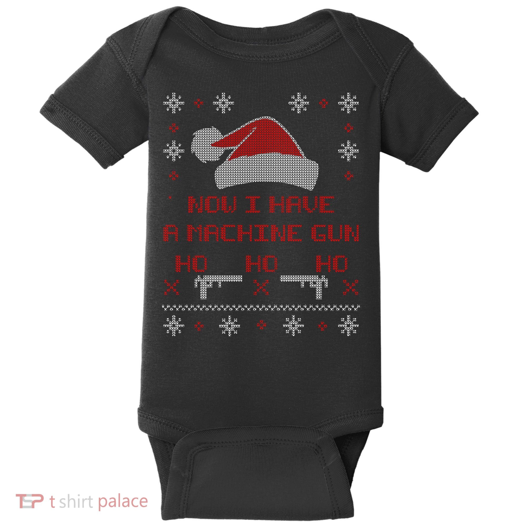 Now I Have A Machine Gun Ho HJo Ho X-Mas Baby Bodysuit