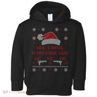 Now I Have A Machine Gun Ho HJo Ho X-Mas Toddler Hoodie thumb 0