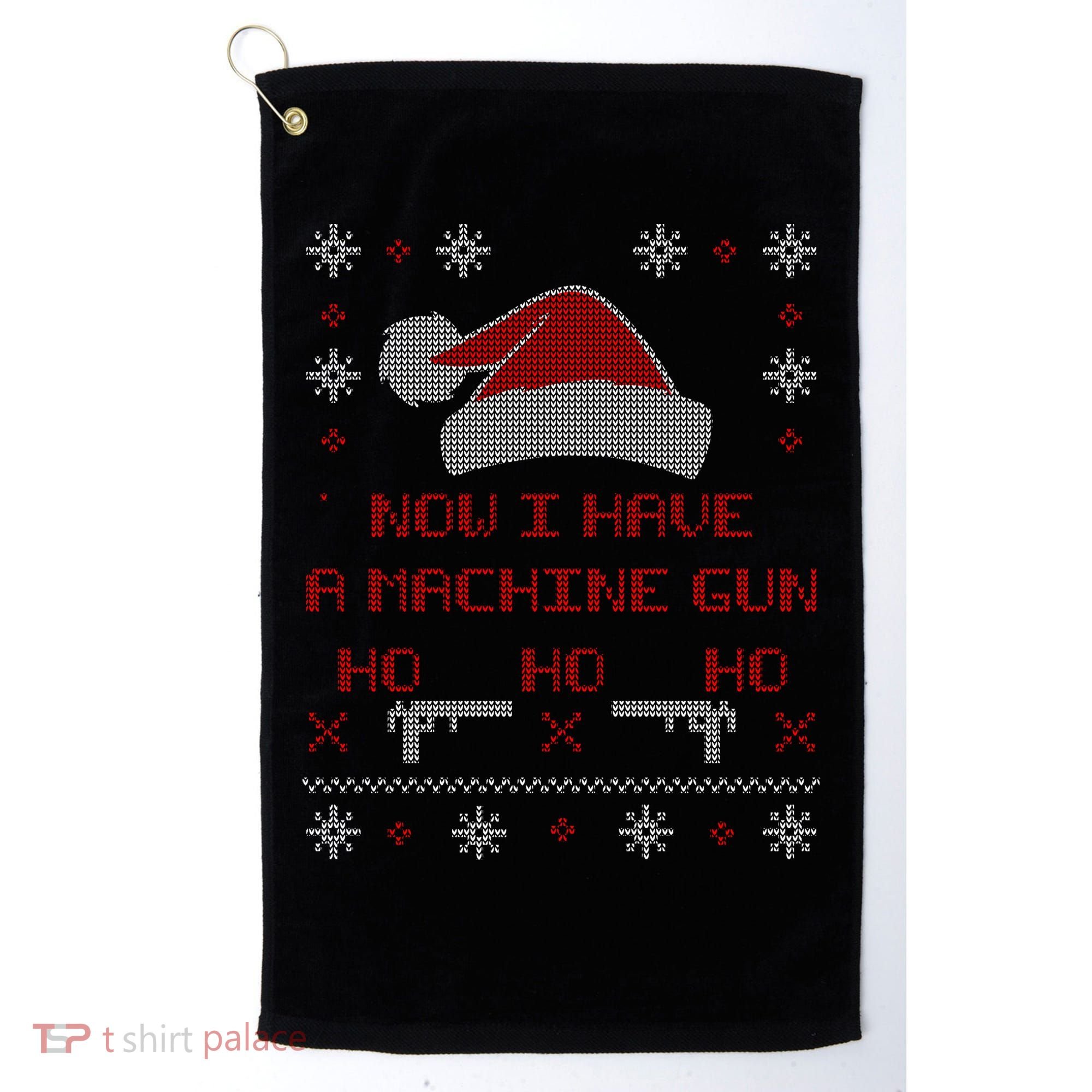 Now I Have A Machine Gun Ho HJo Ho X-Mas Golf Towel
