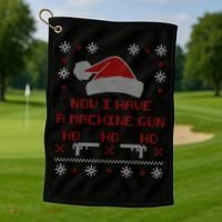 Now I Have A Machine Gun Ho HJo Ho X-Mas Golf Towel thumb 1