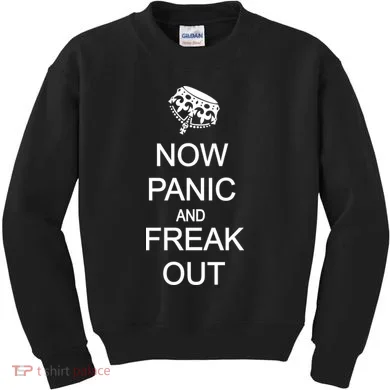 Now Panic and Freak Out Kids Sweatshirt