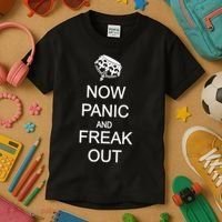 Now Panic and Freak Out Kids T-Shirt thumb 3