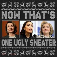 Now That's One Ugly Christmas Sweater Ladies Heavyweight Boxy Pullover Hoodie thumb 2