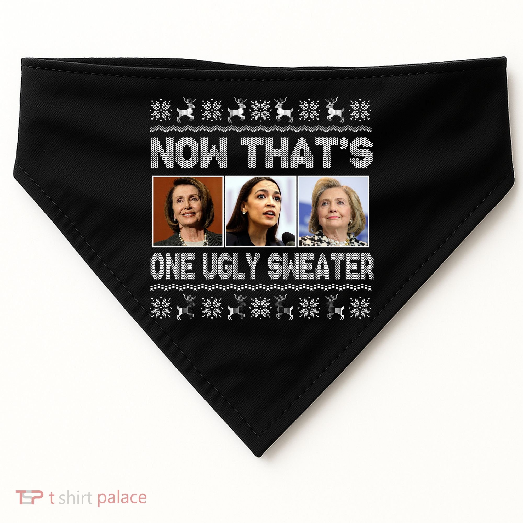 Now That's One Ugly Christmas Sweater USA-Made Doggie Bandana