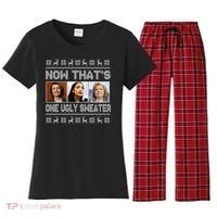 Now That's One Ugly Christmas Sweater Women's Flannel Pajama Set thumb 0