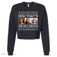 Now That's One Ugly Christmas Sweater Cropped Pullover Crew thumb 0