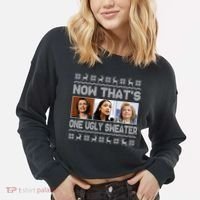 Now That's One Ugly Christmas Sweater Cropped Pullover Crew thumb 2