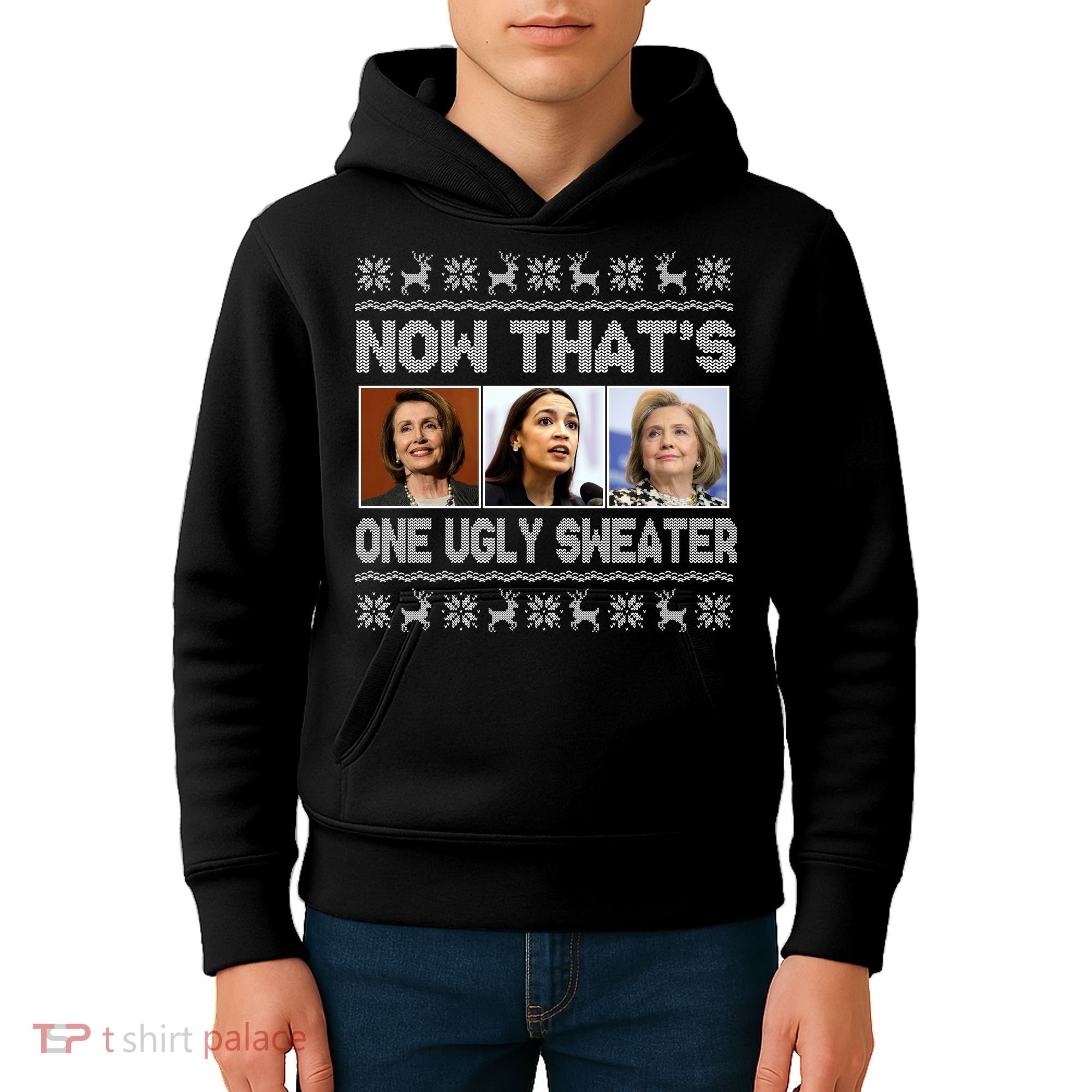 Now That's One Ugly Christmas Sweater Kids Hoodie