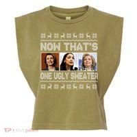 Now That's One Ugly Christmas Sweater Garment-Dyed Women's Muscle Tee thumb 0