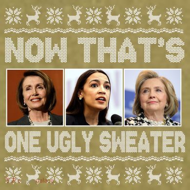 Now That's One Ugly Christmas Sweater Garment-Dyed Women's Muscle Tee