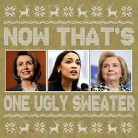 Now That's One Ugly Christmas Sweater Garment-Dyed Women's Muscle Tee thumb 6
