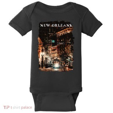 New Orleans Watercolor Baby Bodysuit