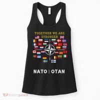 Nato Otan With Finland And Sweden Together We Are Stronger Women's Tank Top thumb 0