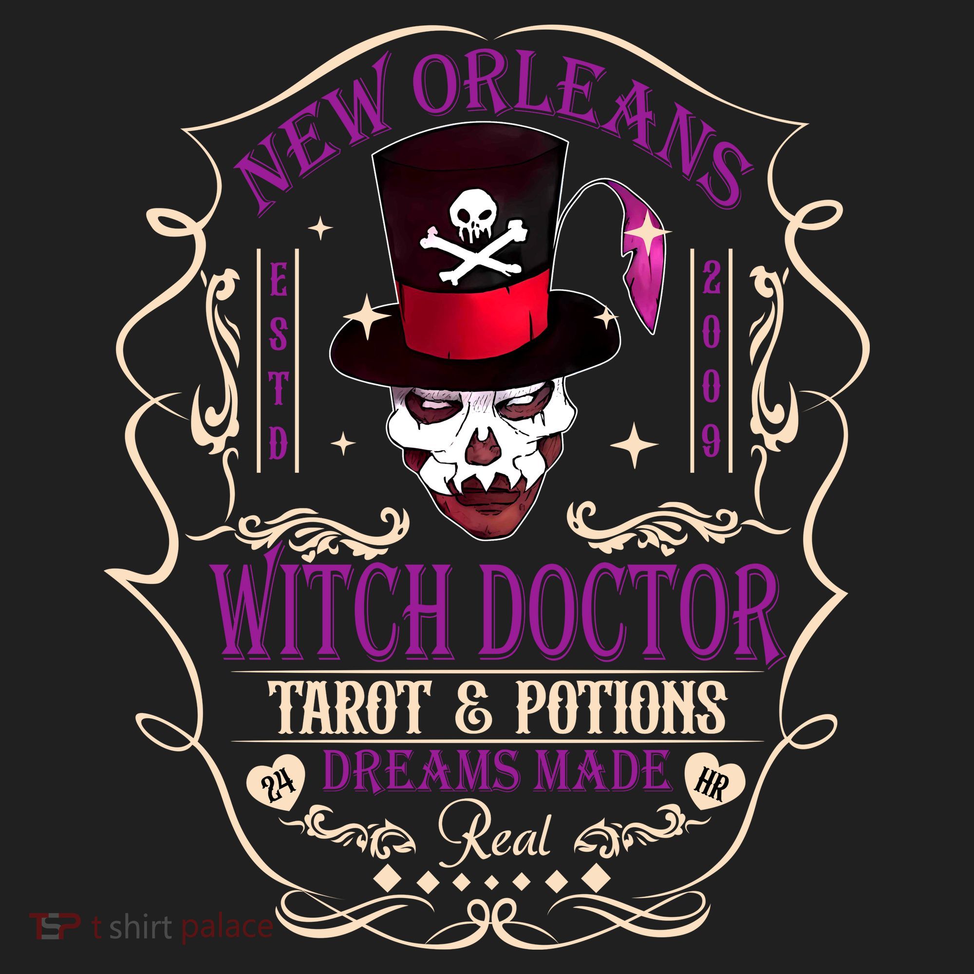 New Orleans Witch Doctor Dr Facilier Villain Women's Sweatshirt