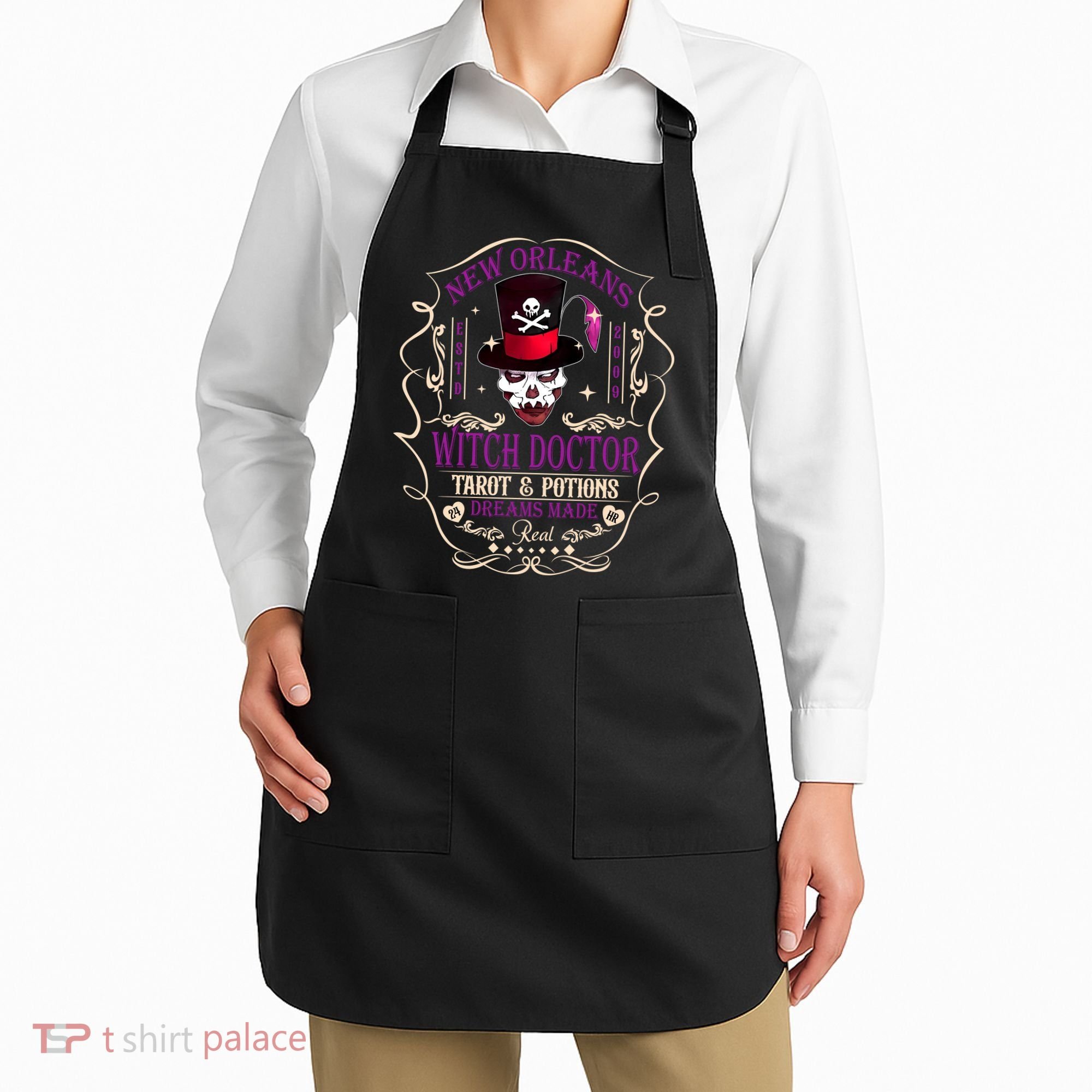 New Orleans Witch Doctor Dr Facilier Villain Apron