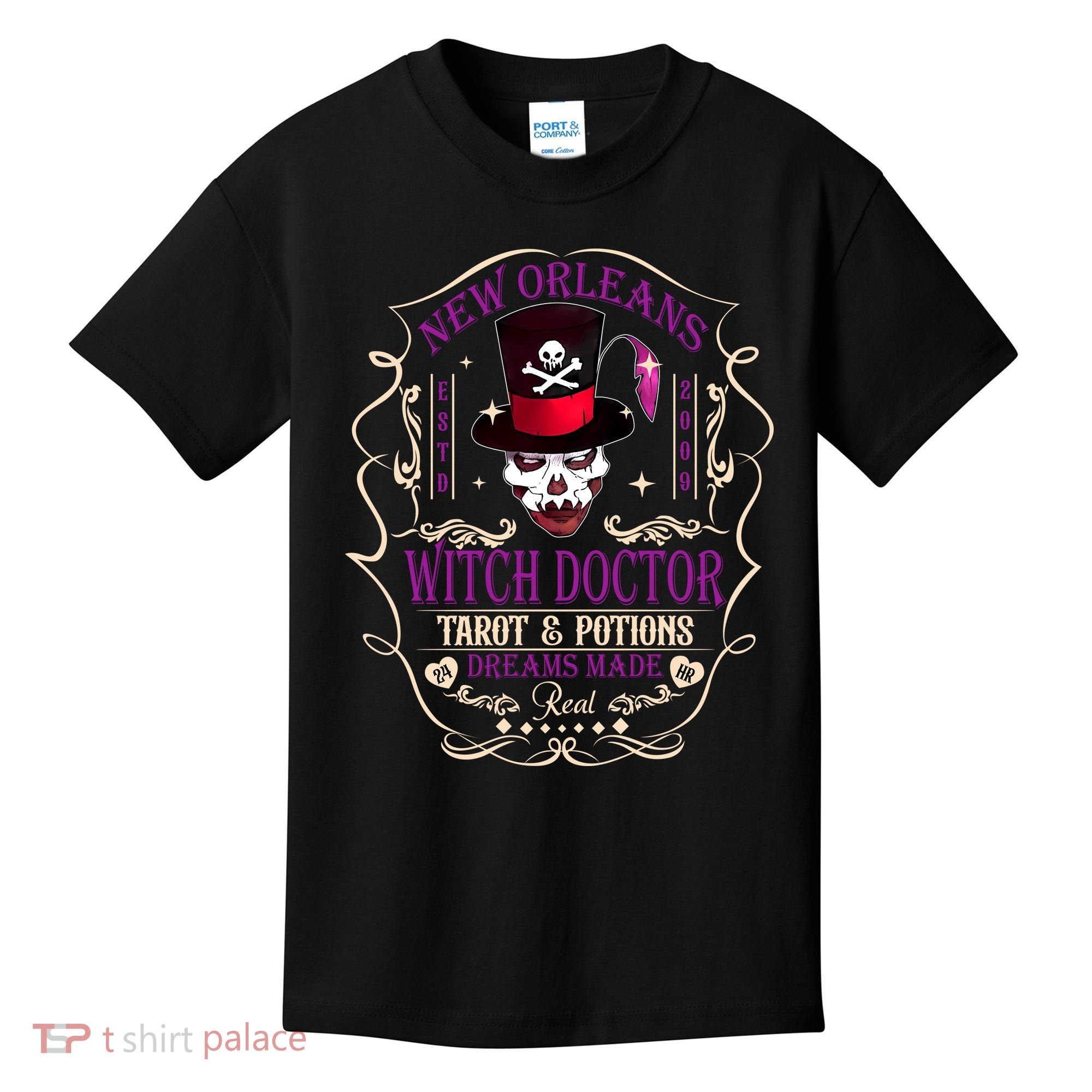New Orleans Witch Doctor Dr Facilier Villain Kids T-Shirt
