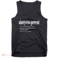 Ninetytwo Percent 92% Minding My Business For The Next Four Years Tank Top thumb 0
