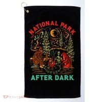 National Park After Dark Funny Golf Towel thumb 0