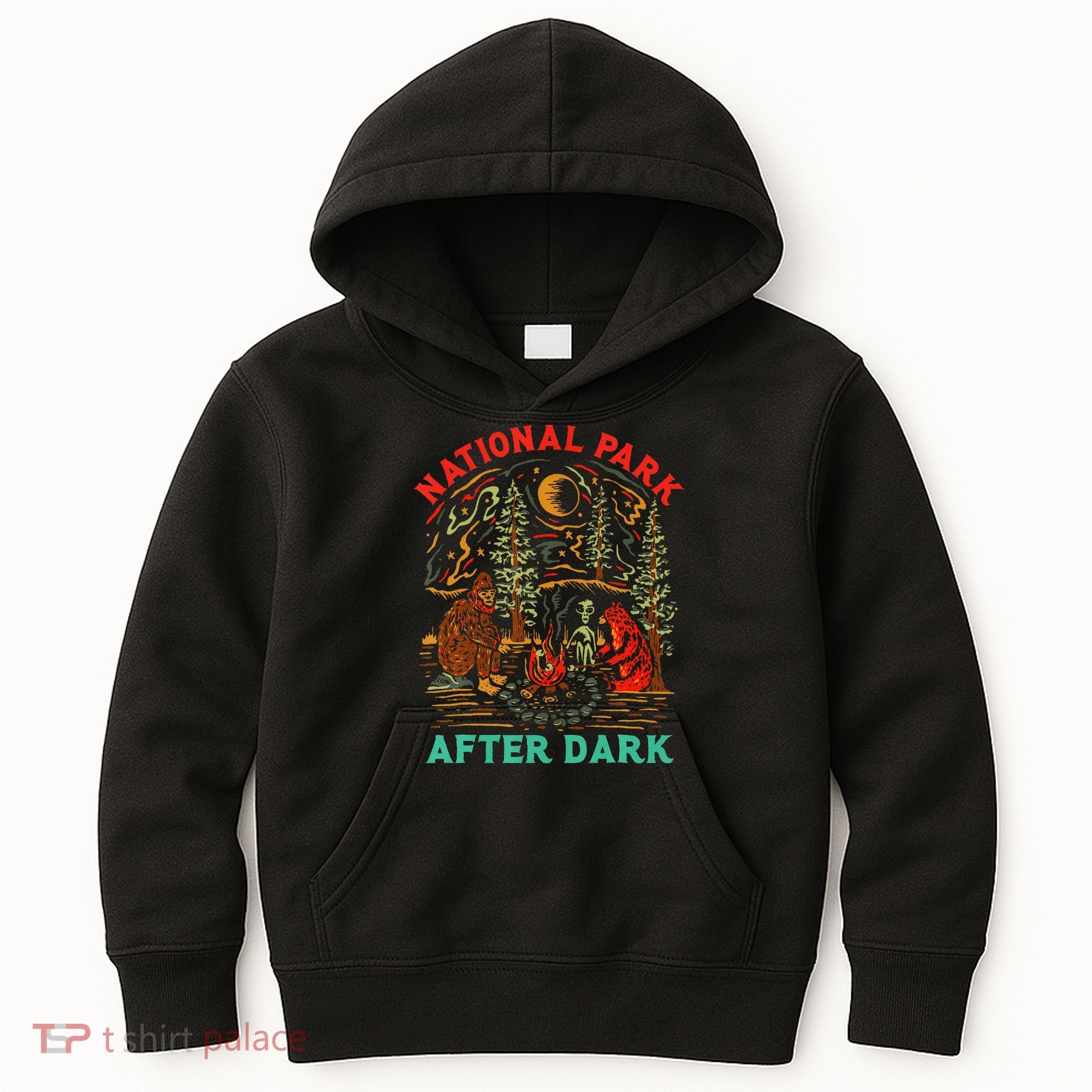 National Park After Dark Funny Kids Hoodie