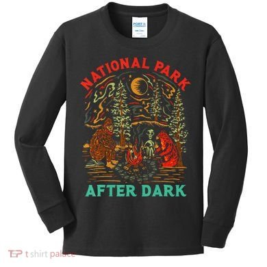 National Park After Dark Funny Kids Long Sleeve Shirt