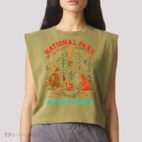 National Park After Dark Funny Garment-Dyed Women's Muscle Tee thumb 2