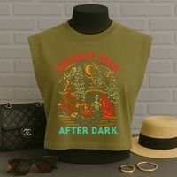 National Park After Dark Funny Garment-Dyed Women's Muscle Tee thumb 3