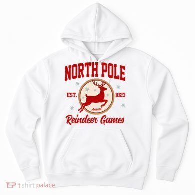 North Pole Annual Reindeer Games Vintage Hoodie