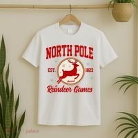 North Pole Annual Reindeer Games Vintage T-Shirt thumb 2