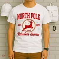 North Pole Annual Reindeer Games Vintage T-Shirt thumb 6
