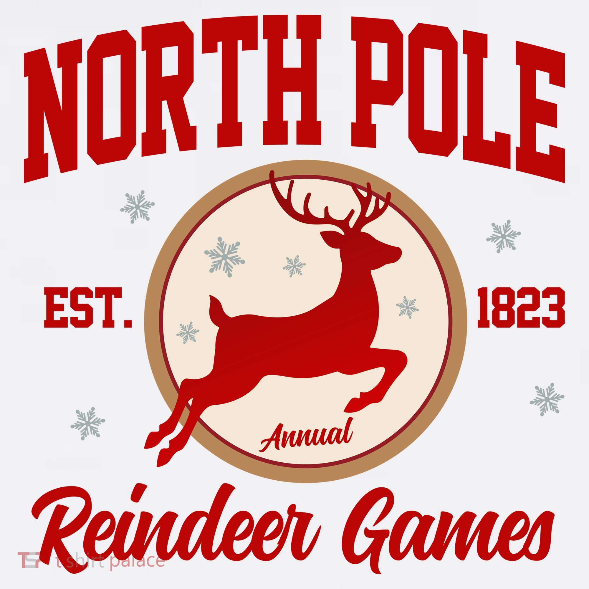 North Pole Annual Reindeer Games Vintage T-Shirt
