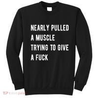 Nearly Pulled A Muscle Trying To Give A F Sweatshirt thumb 0