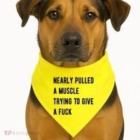 Nearly Pulled A Muscle Trying To Give A F USA-Made Doggie Bandana thumb 1
