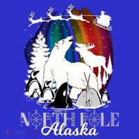 North Pole Alaska Aurora Borealis Christmas Town Souvenir Gift Sweatshirt thumb 3