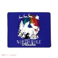 North Pole Alaska Aurora Borealis Christmas Town Souvenir Gift Mousepad thumb 0
