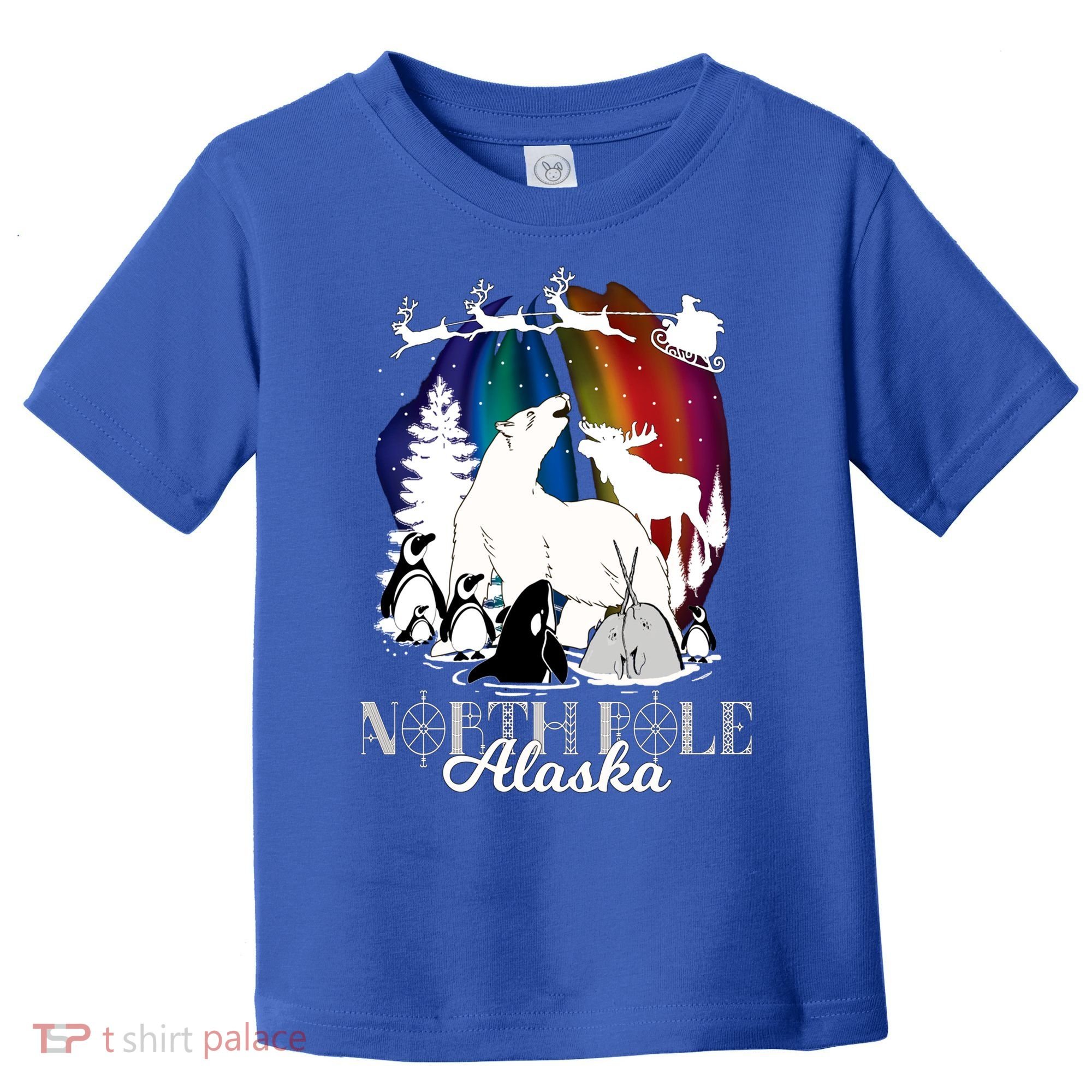 North Pole Alaska Aurora Borealis Christmas Town Souvenir Gift Toddler T-Shirt