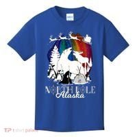 North Pole Alaska Aurora Borealis Christmas Town Souvenir Gift Kids T-Shirt thumb 0