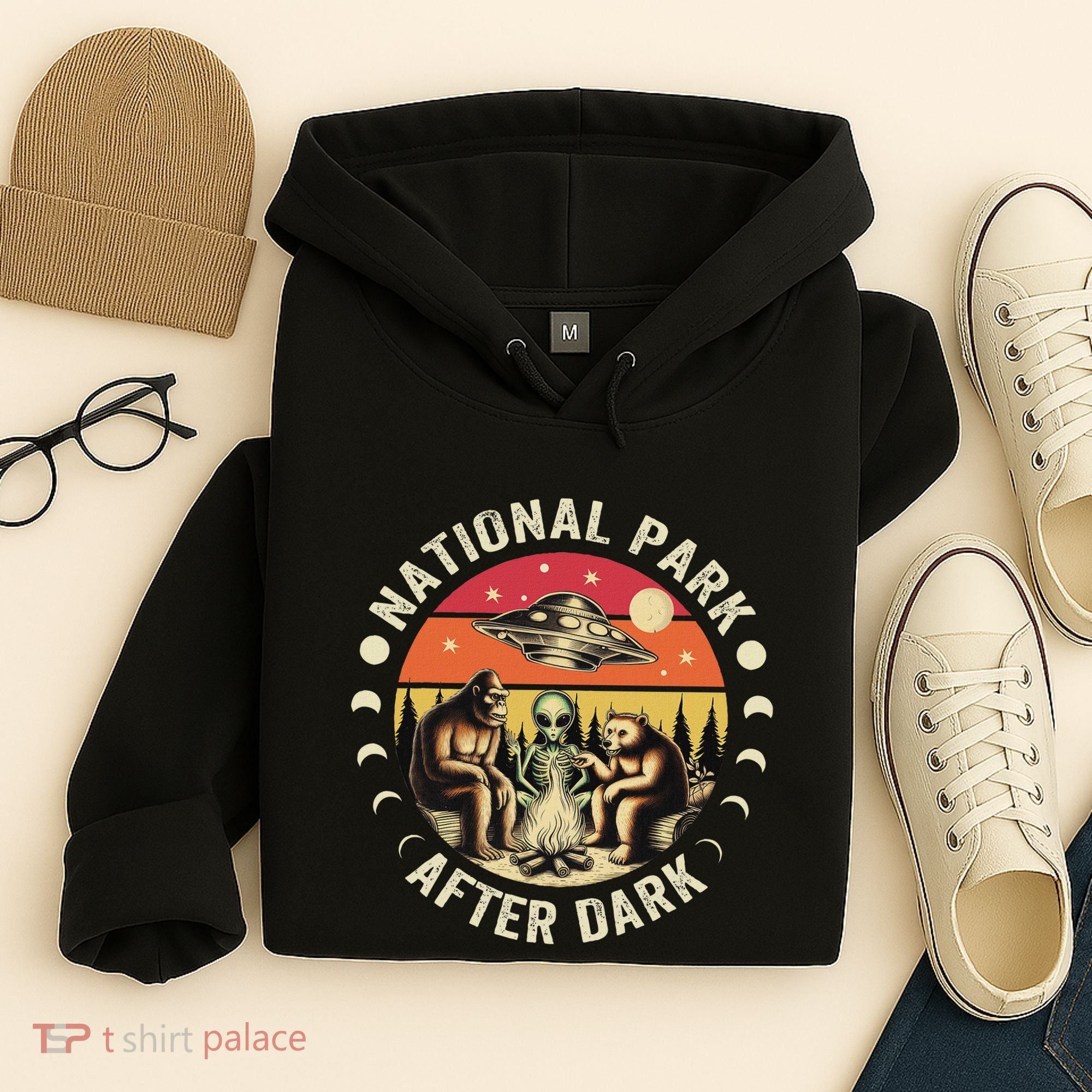 National Park After Dark Funny Hoodie