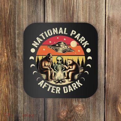 National Park After Dark Funny Coaster