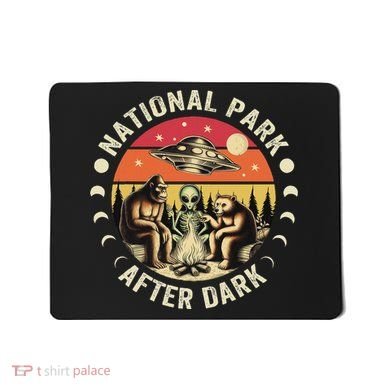 National Park After Dark Funny Mousepad