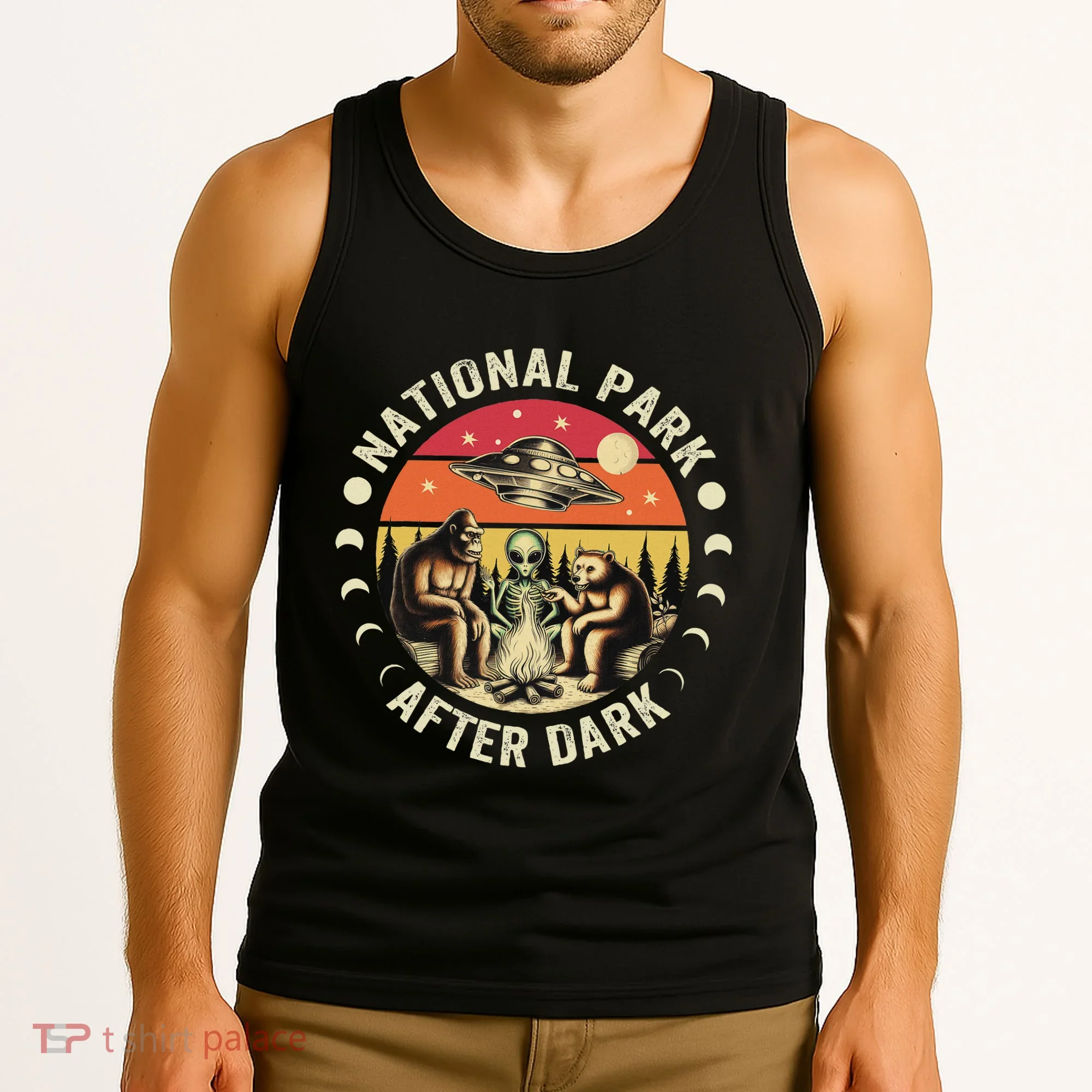 National Park After Dark Funny Tank Top
