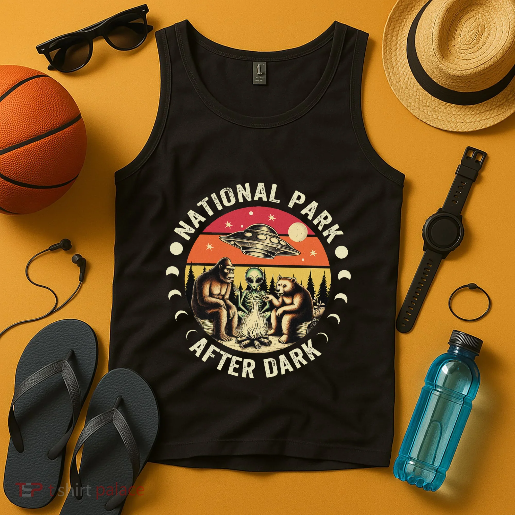National Park After Dark Funny Tank Top
