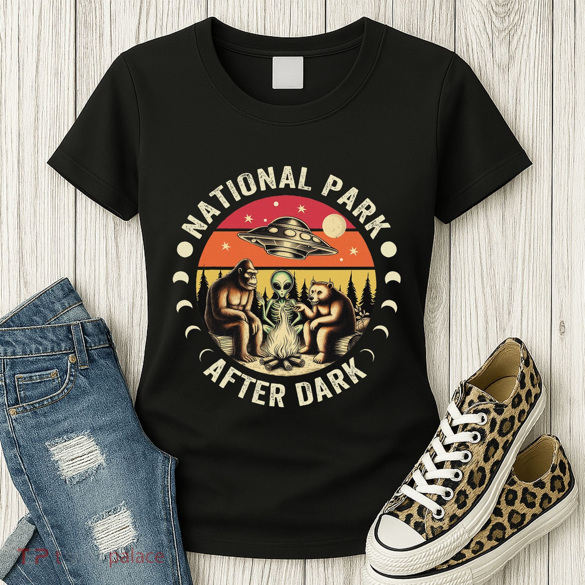 National Park After Dark Funny Women's T-Shirt