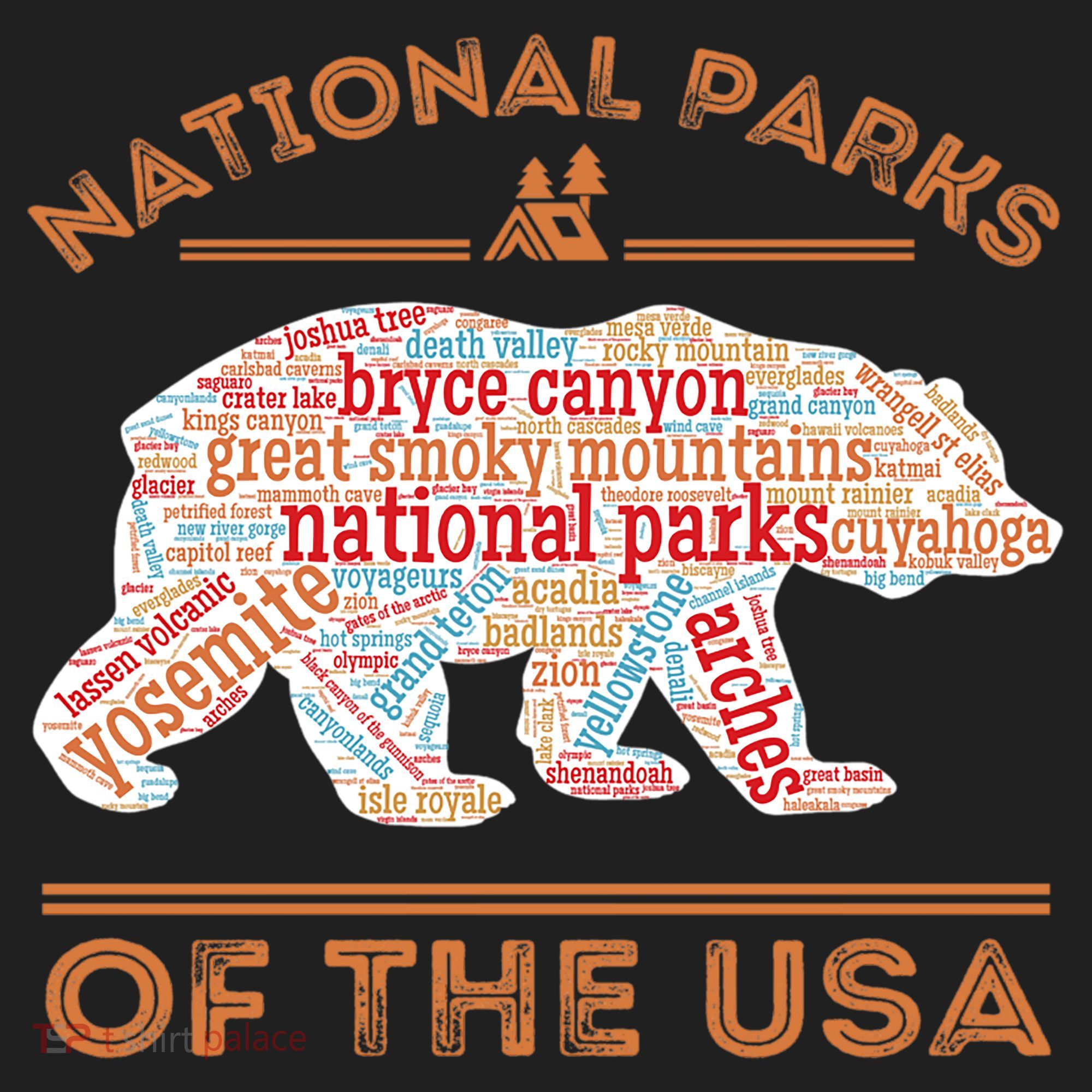 National Parks Bear Hiking Travel Camping Outdoors Retro USA  Women's Sweatshirt