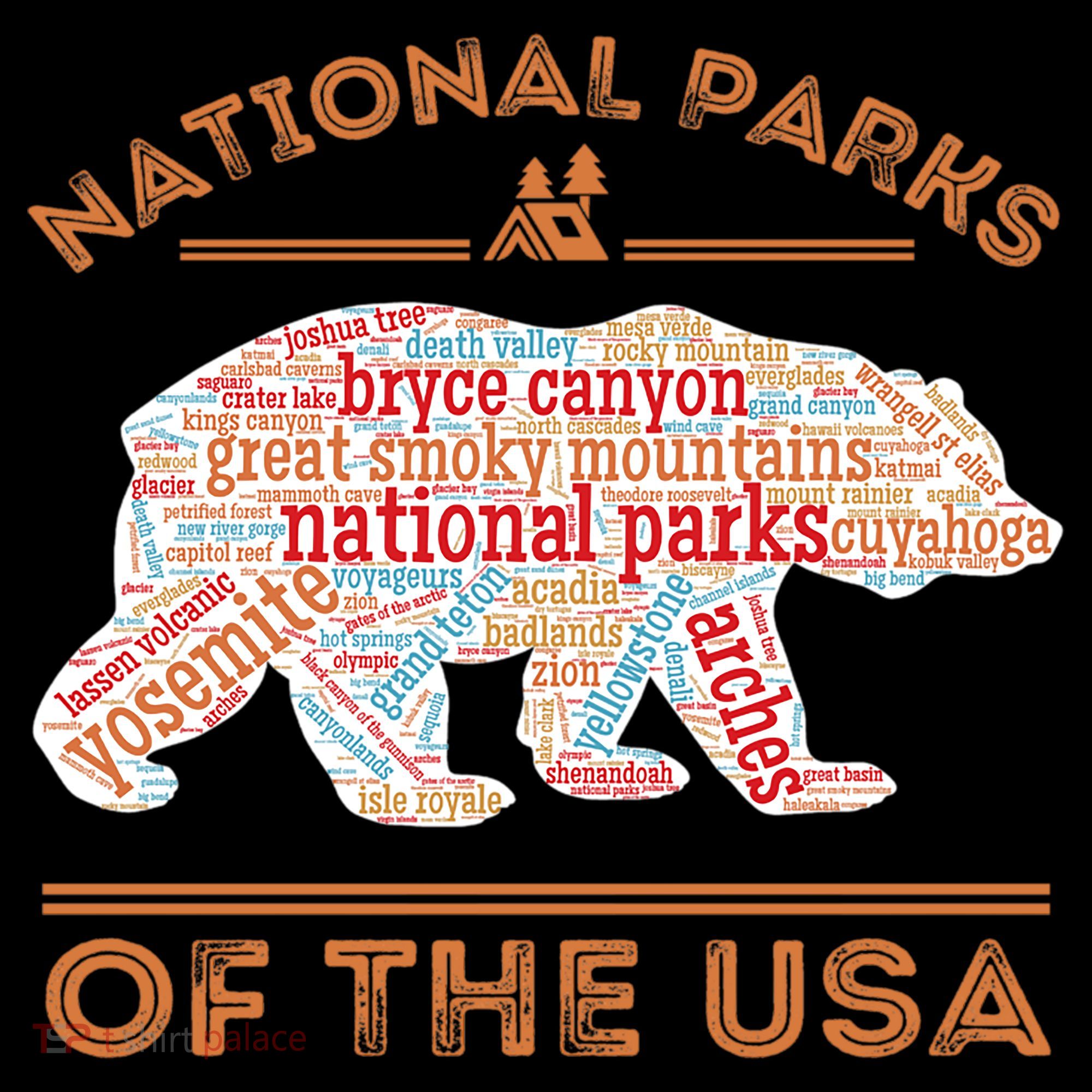 National Parks Bear Hiking Travel Camping Outdoors Retro USA  Coffee Mug