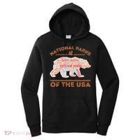 National Parks Bear Hiking Travel Camping Outdoors Retro USA  Women's Hoodie thumb 0