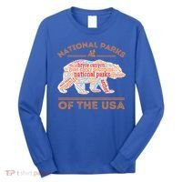 National Parks Bear Hiking Travel Camping Outdoors Retro USA  Long Sleeve Shirt thumb 0