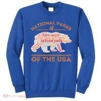 National Parks Bear Hiking Travel Camping Outdoors Retro USA  Sweatshirt thumb 0